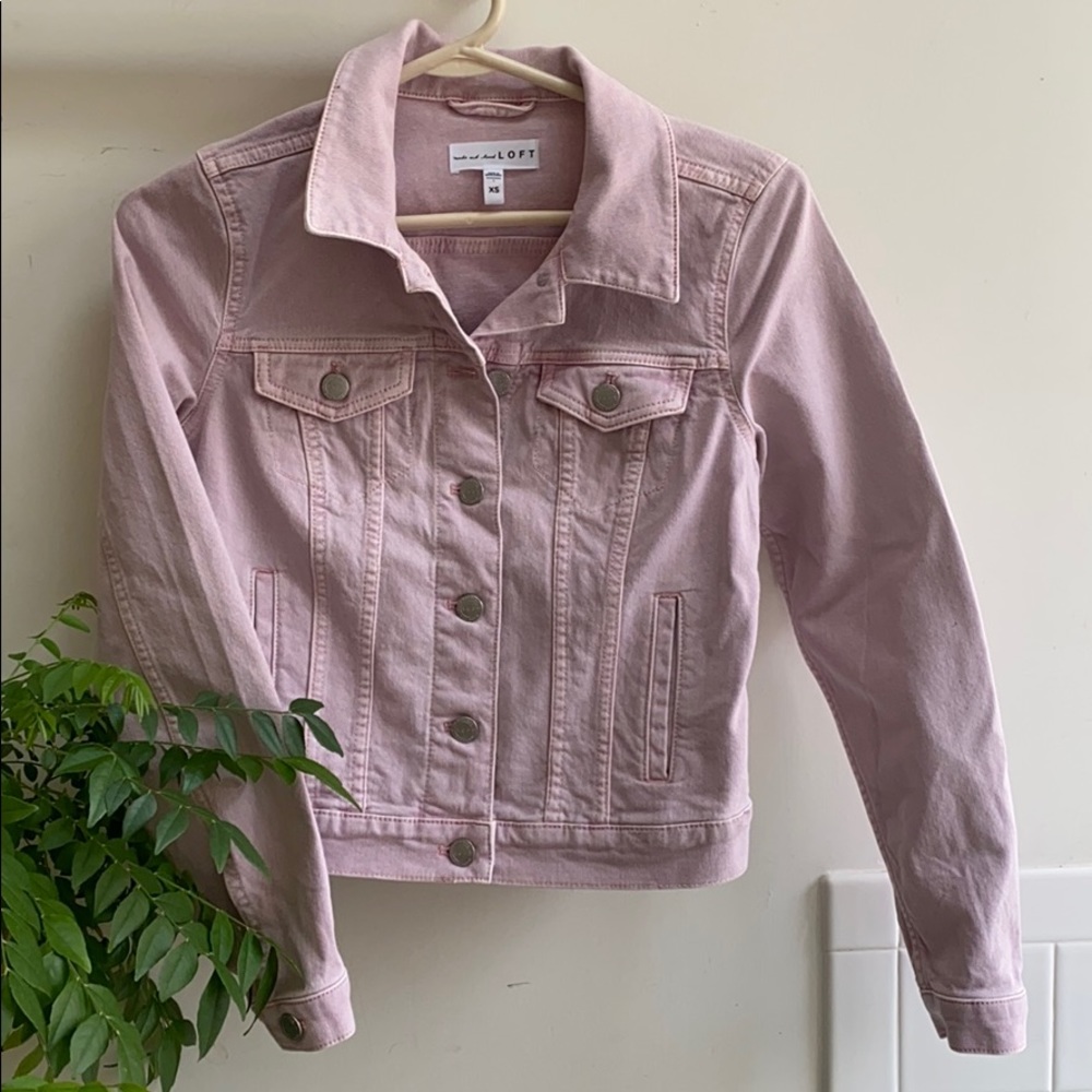 Loft Lilac/Blush Denim Jacket